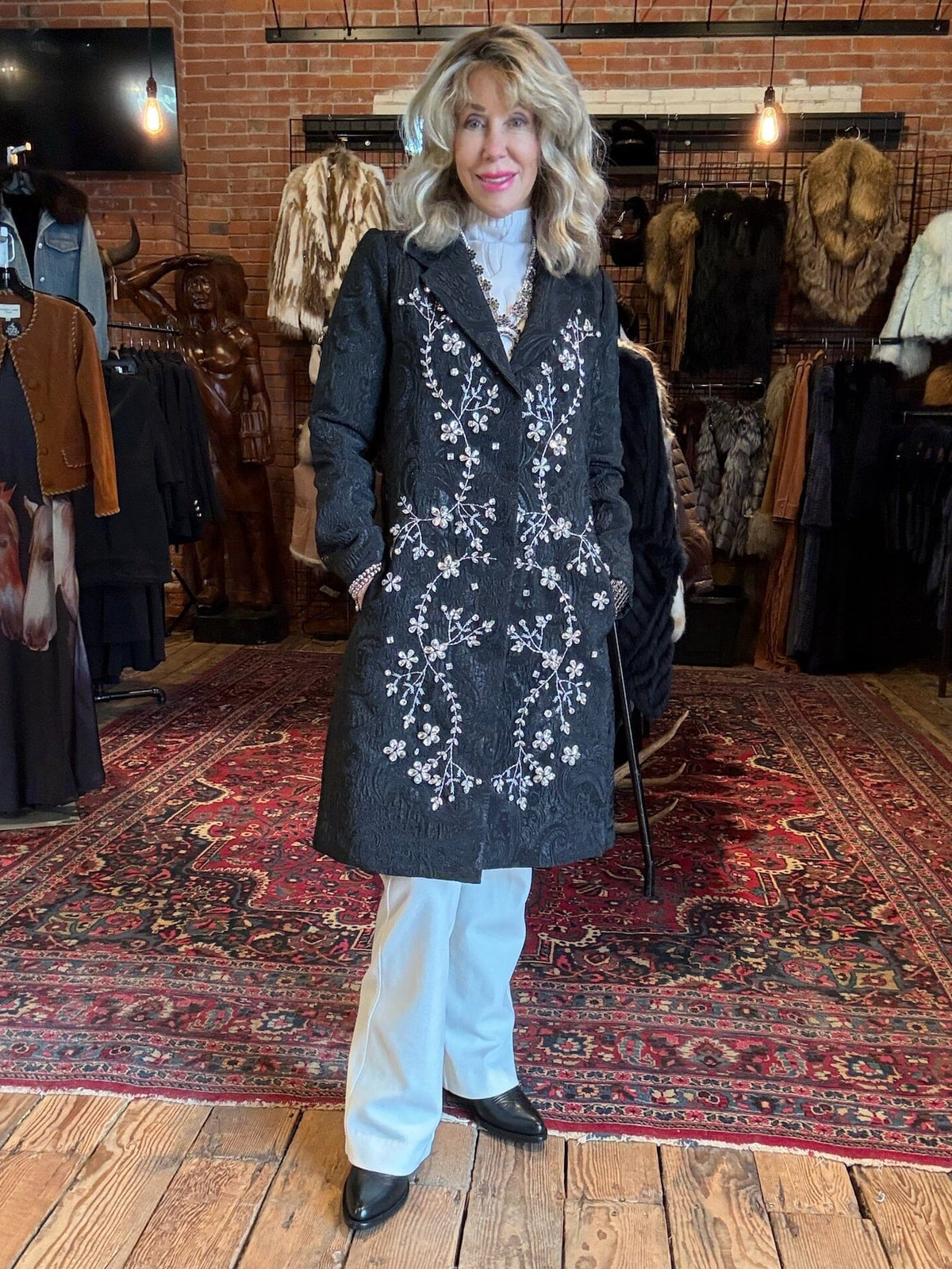 Mor Rhinestone Coat - Johnny Was - C41225
