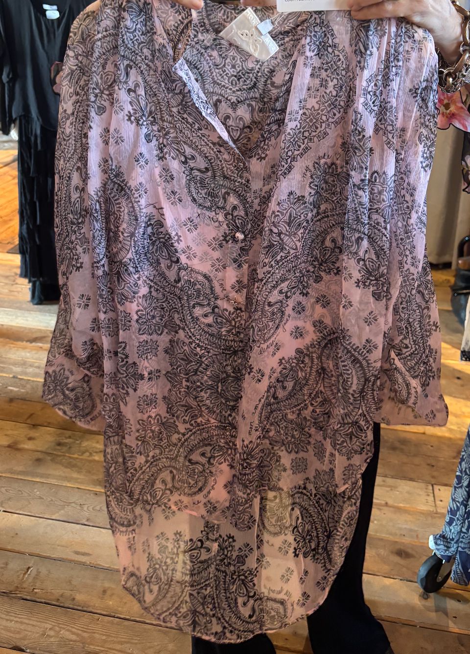 Morelle Pink Button Front Blouse - L10026