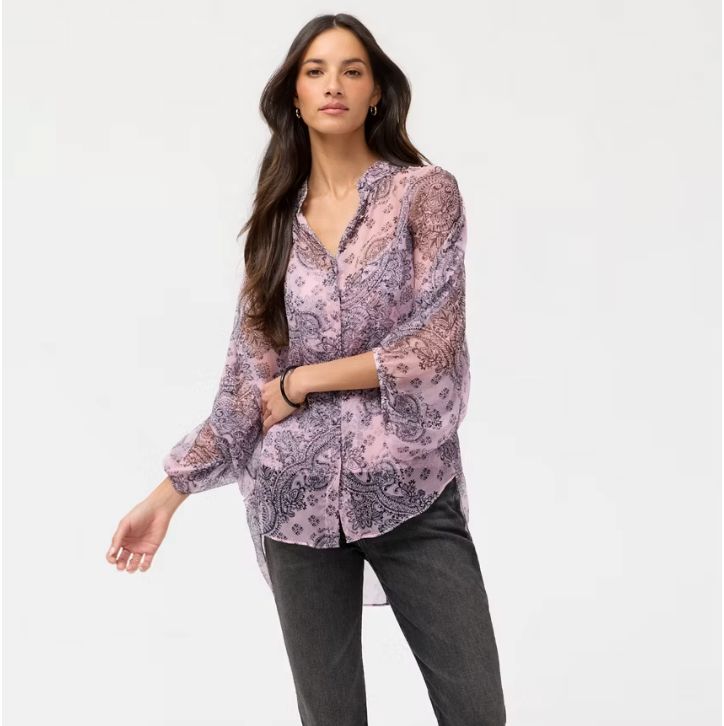 Morelle Pink Button Front Blouse - L10026