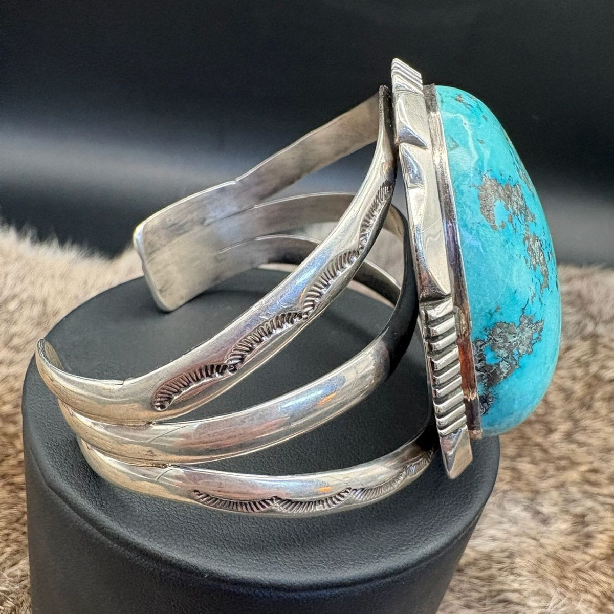 Morenci Turquoise Cuff w/ Sterling - CMH309