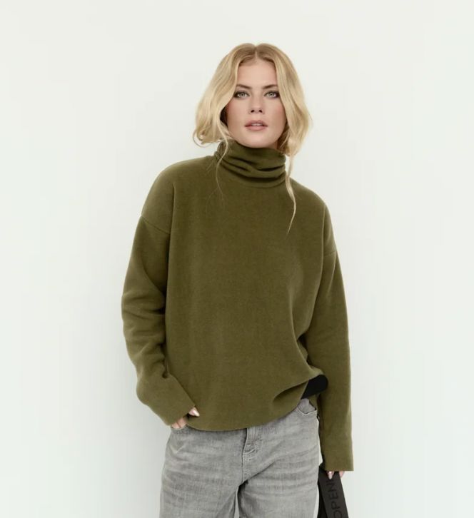 Moss Fleece High Neck Top - 1360MS