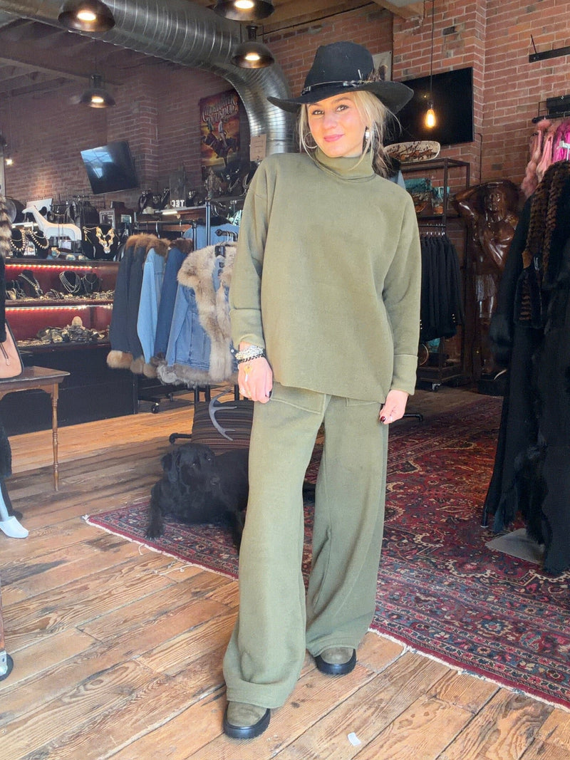 Moss Fleece Pocket Trousers - 2125MS