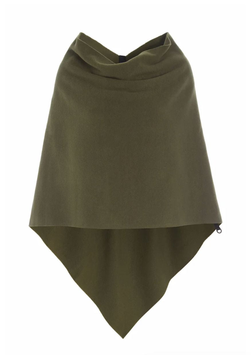 Moss Fleece Poncho - 4026MS