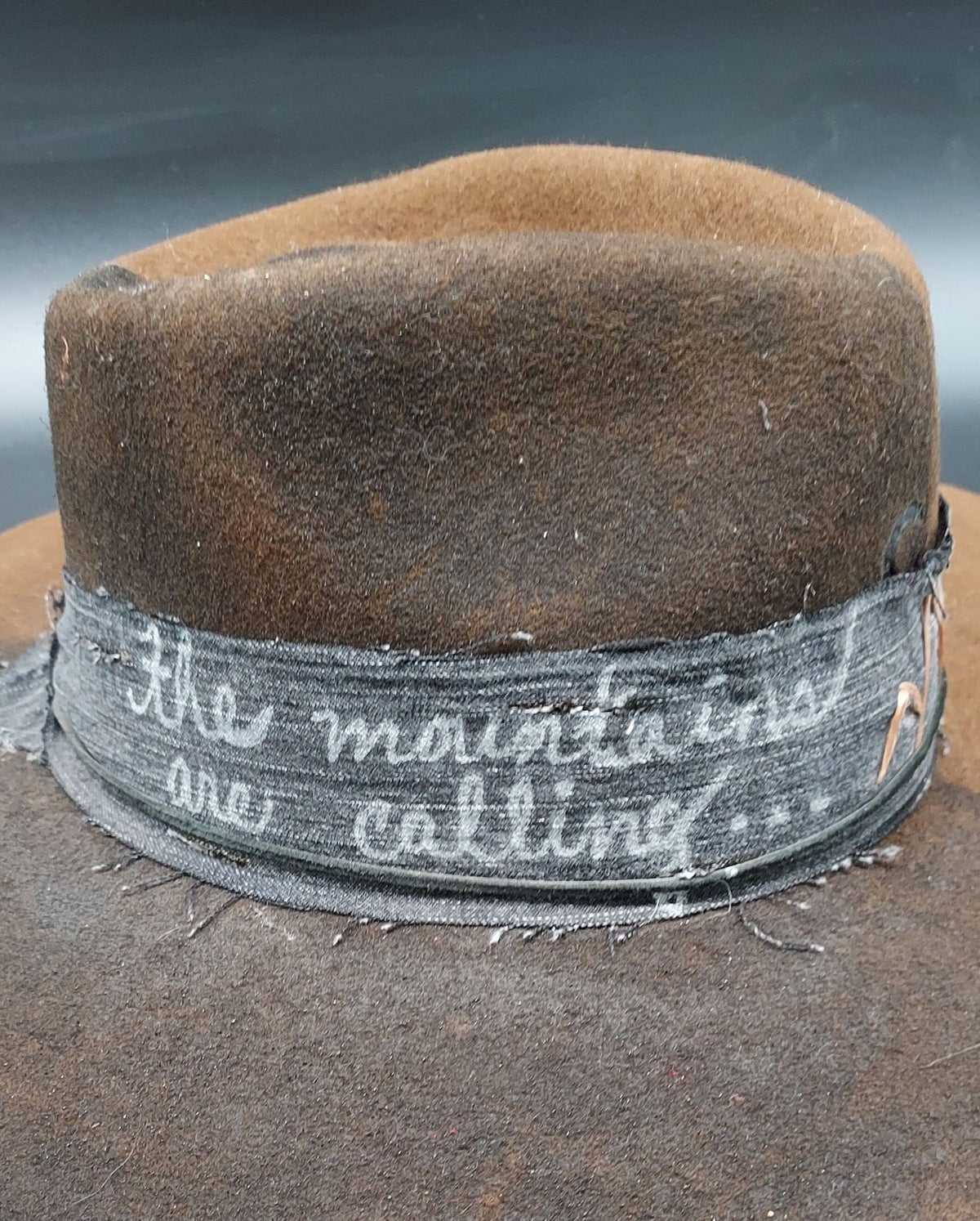 "Mountains Are Calling" Embellished Charlie 1 Horse Hat - HIML29 - Size L