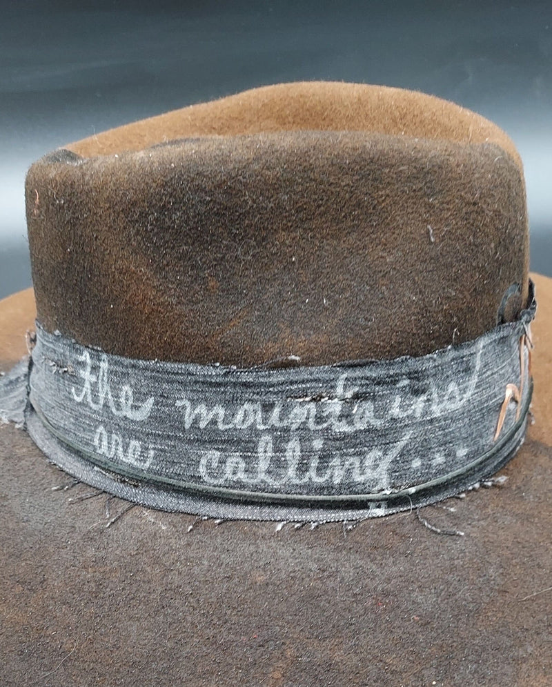 "Mountains Are Calling" Embellished Charlie 1 Horse Hat - HIML29 - Size L