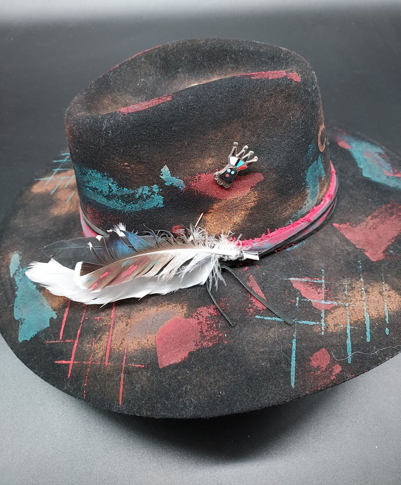 Multi Color Embellished Charlie 1 Horse Hat - HIML40 - Size L