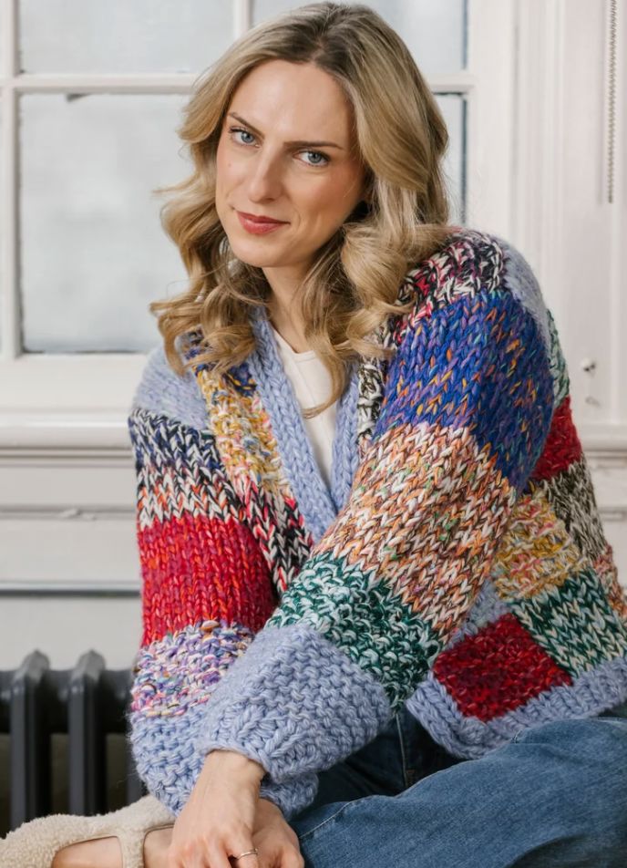 Multi Color Knit Cardigan - 5932M