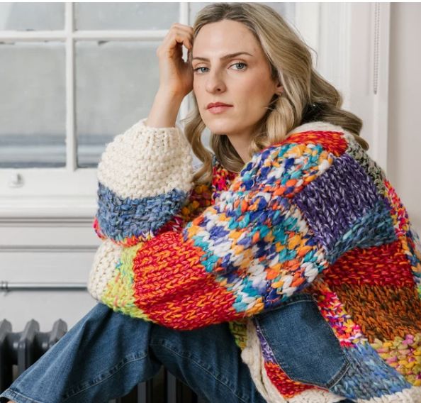 Multi Color Knit Cardigan - 5935M