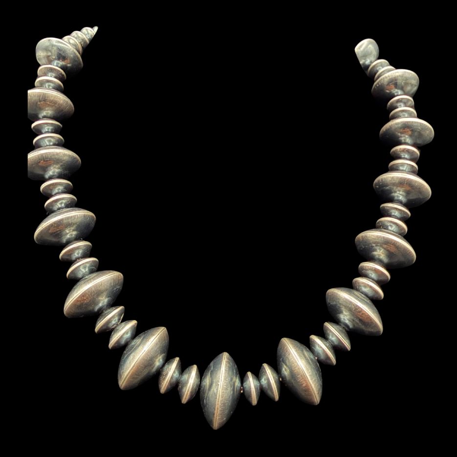 Multi Size Sterling Pearl Strand Necklace - NAZ69