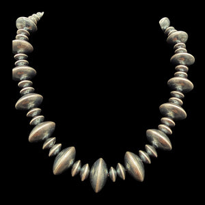 Multi Size Sterling Pearl Strand Necklace - NAZ69