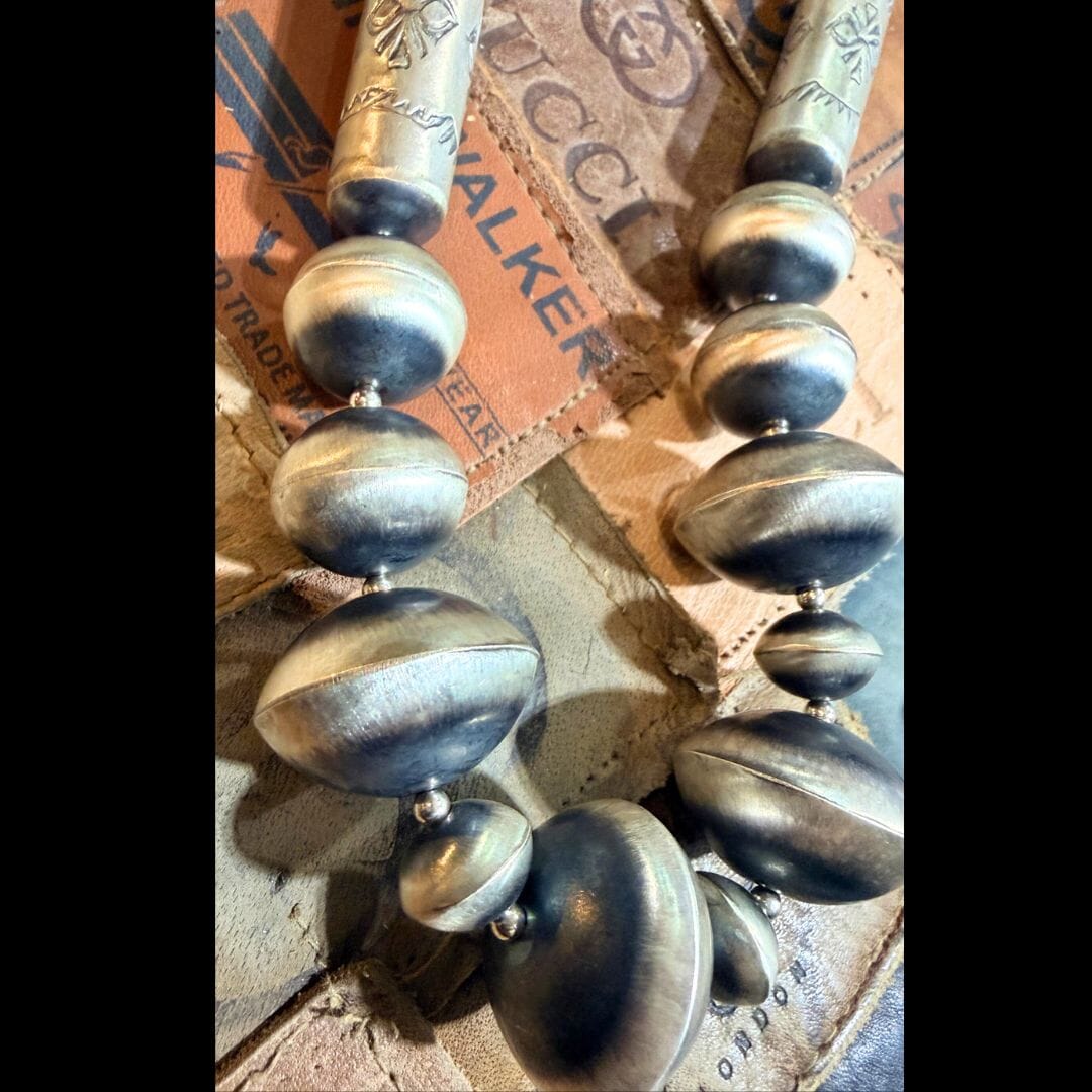 Navajo Pearl Multi Bead Necklace - NBQ22