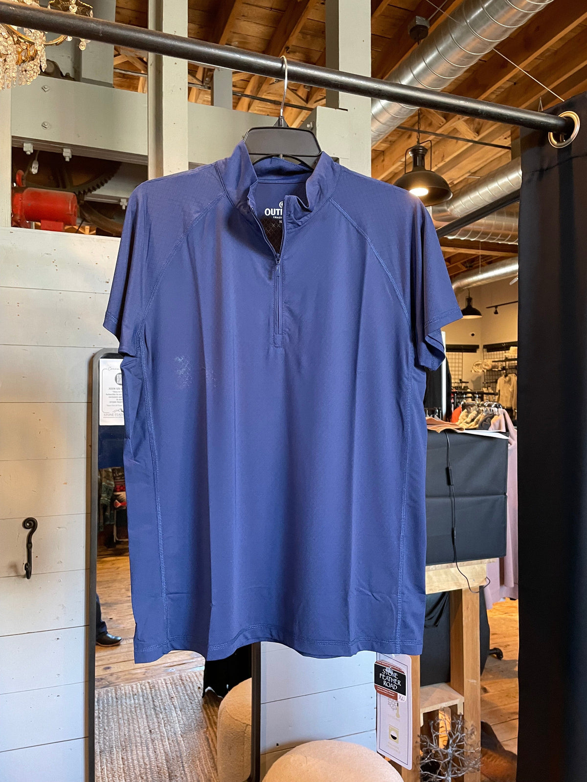 Navy 3/4 Zip Performance Shirt - 42251N