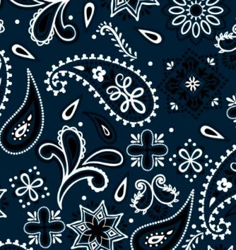 Navy Bandana Mesh Ruffle Pants - 4810NV