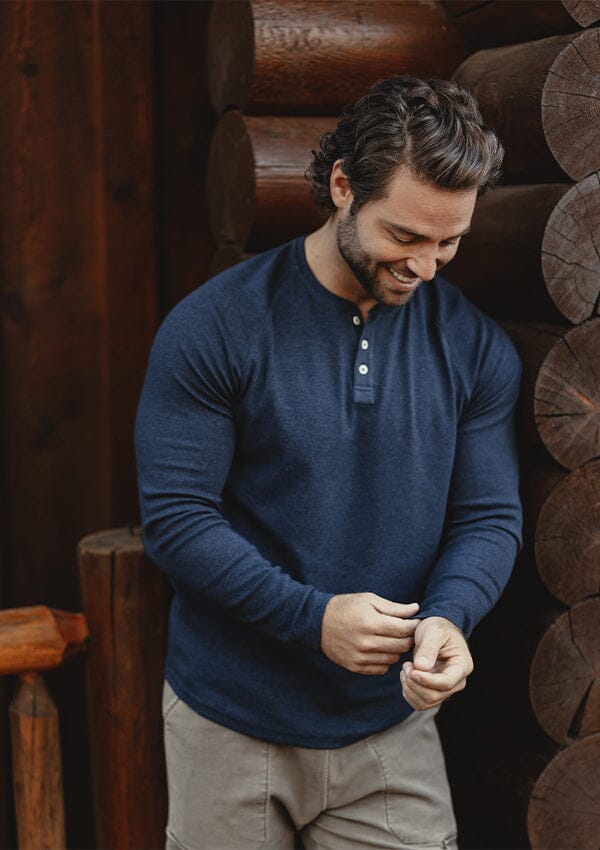 Navy Everyday Henley - SHNB16