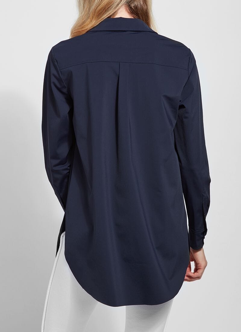 Navy Schiffer Button Down - LY1470N