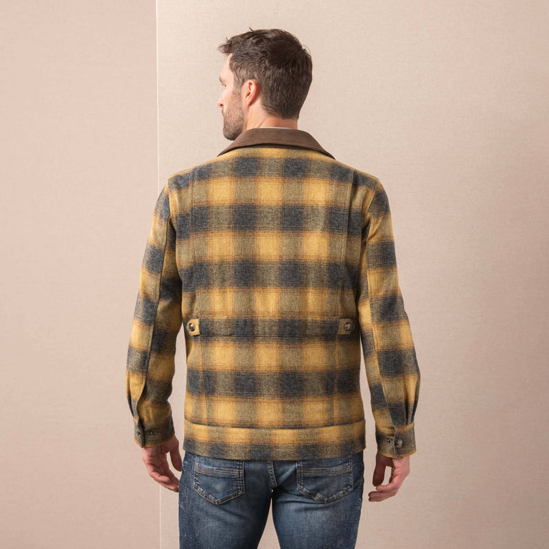 Navy/Tan Plaid Jacket - DUVNT