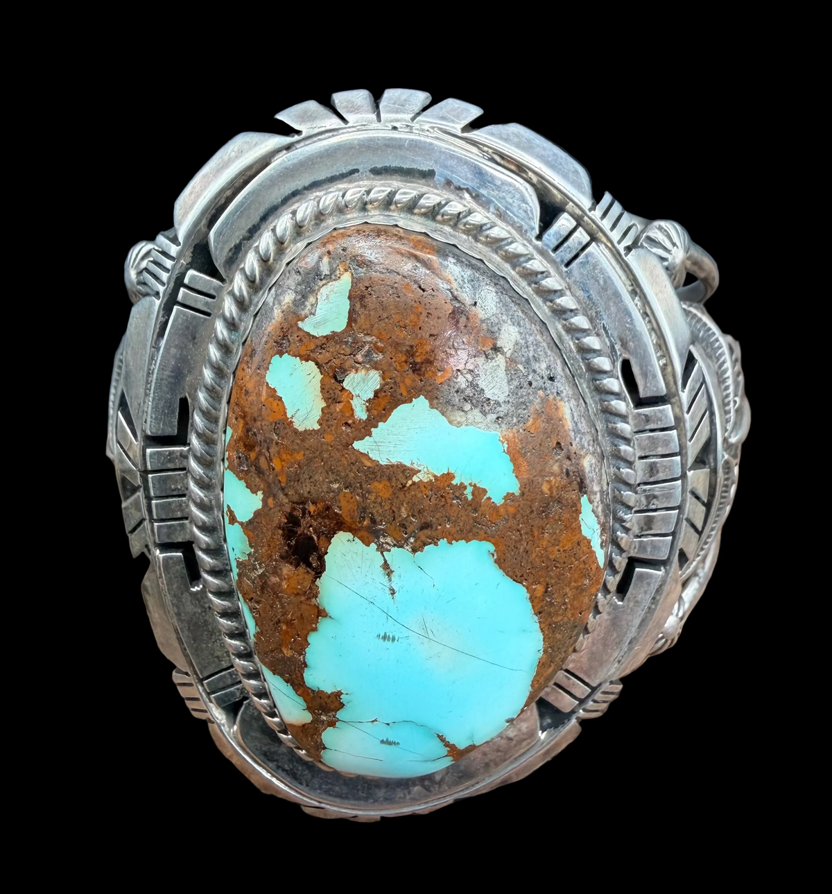 No 8 Mine Turquoise/Sterling Silver Cuff - CMH165