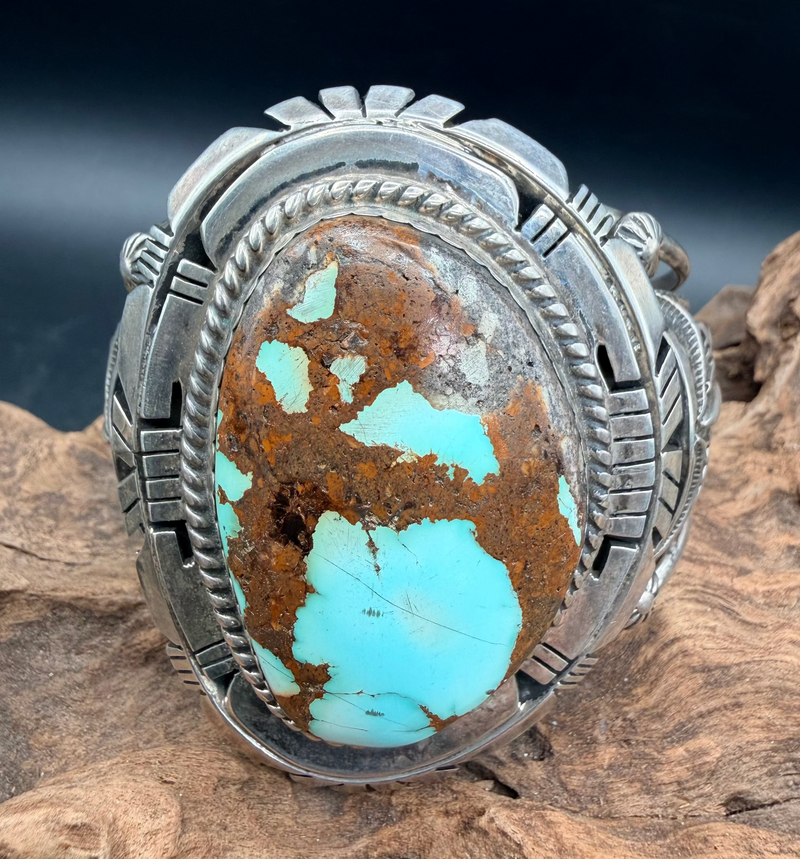 No 8 Mine Turquoise/Sterling Silver Cuff - CMH165