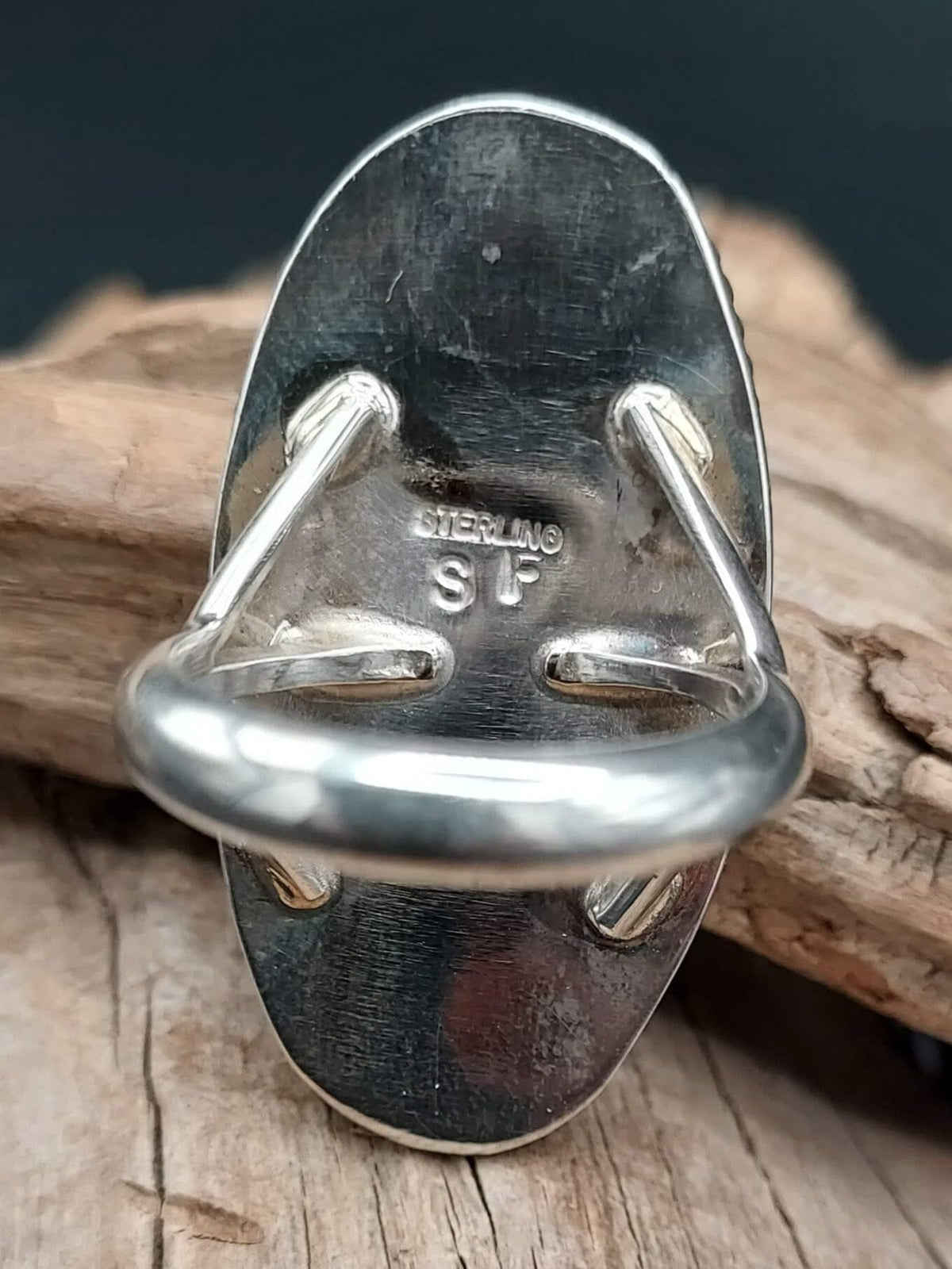 One Stone White Buffalo Ring – Size 9–9.5 - RITG15