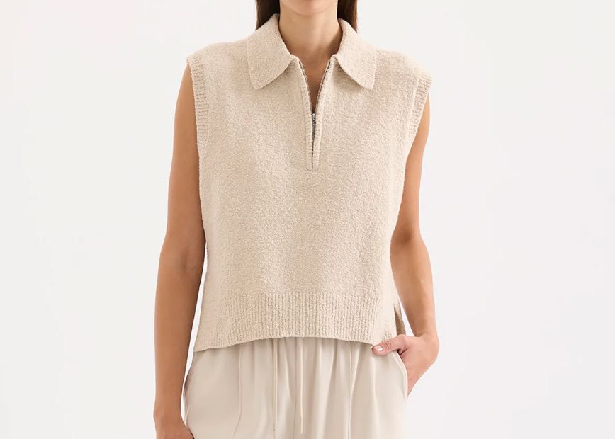 Ordell Bone Knit Vest - 26949