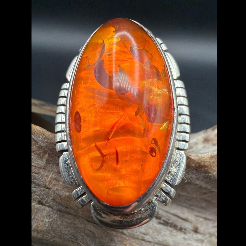 Oval Amber Ring - RAZ45