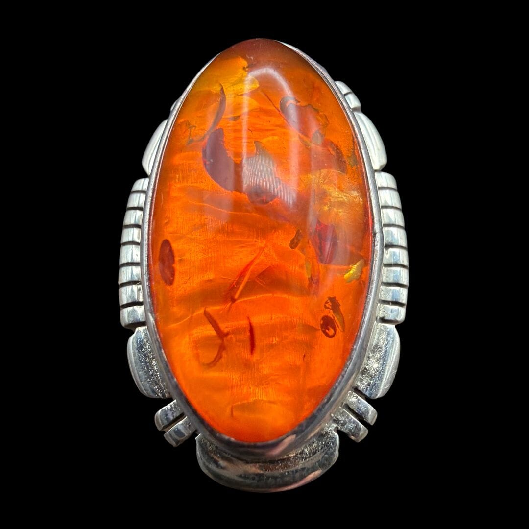 Oval Amber Ring - RAZ45