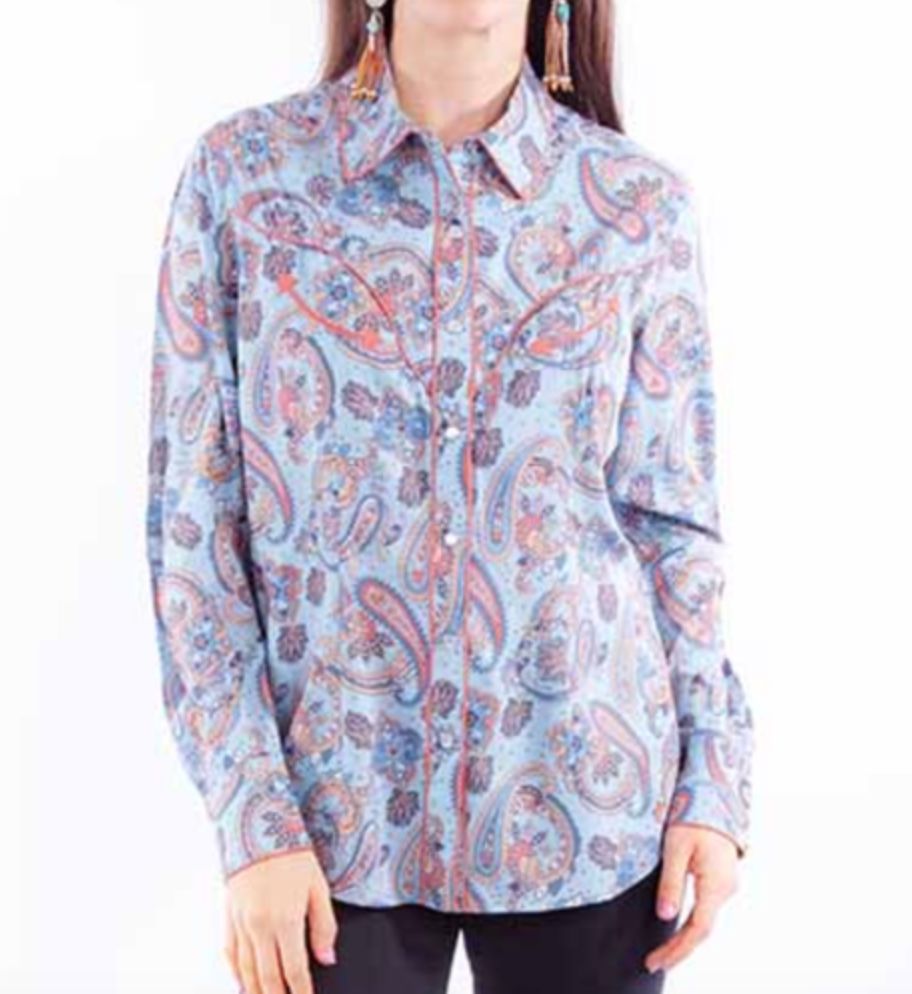 Paisley Western Blouse - Sully - HC926