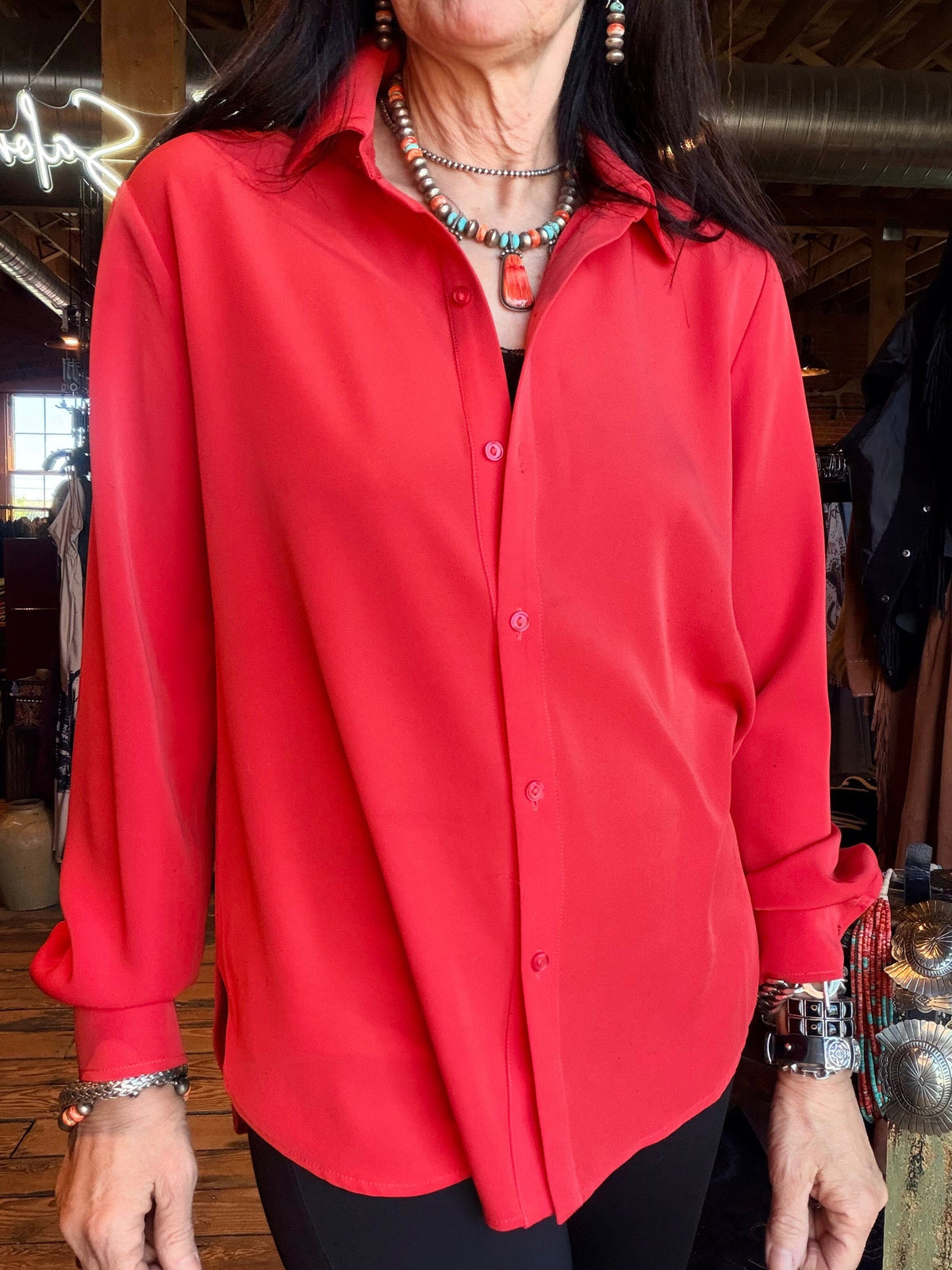 Parker Button Down - Red - Lysse - LY3260R