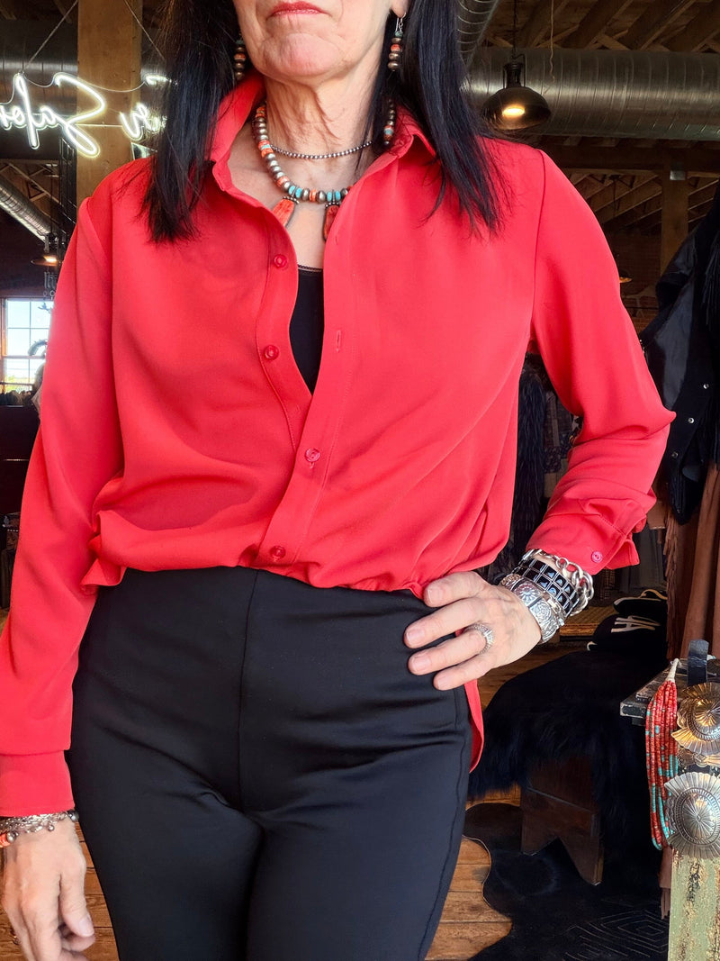 Parker Button Down - Red - Lysse - LY3260R