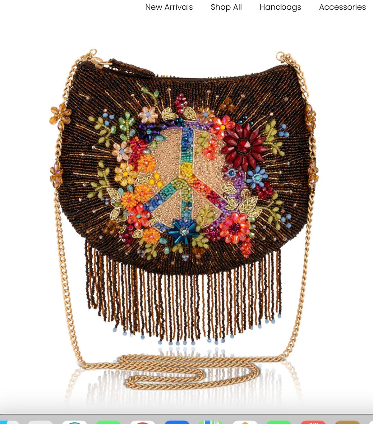 Peace & Light Beaded Bag - MFS002679