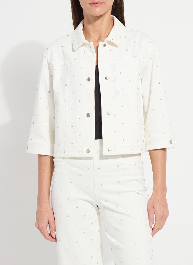 Pearl Embellished Denim Jacket - LY3849