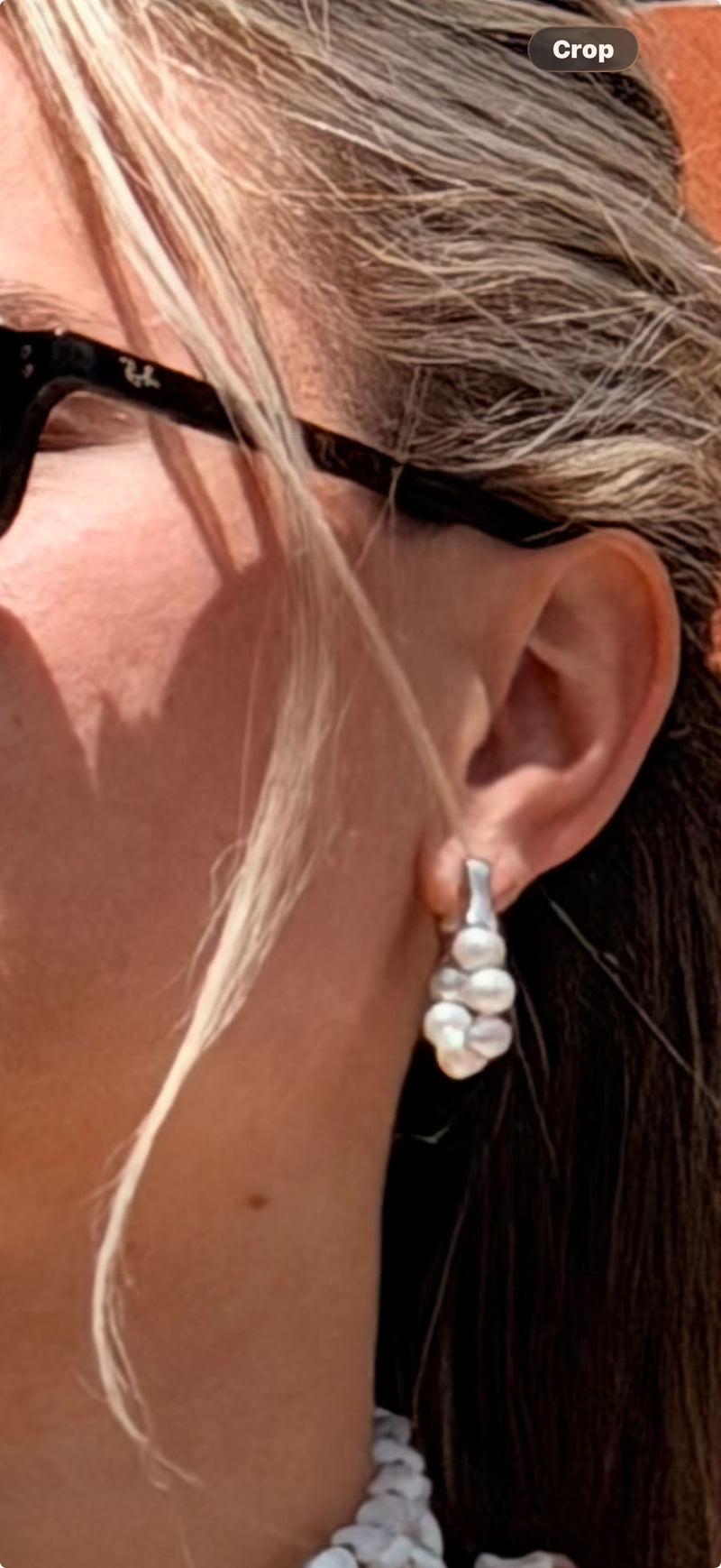 Pearl Hoops/Silver - GP348-01S