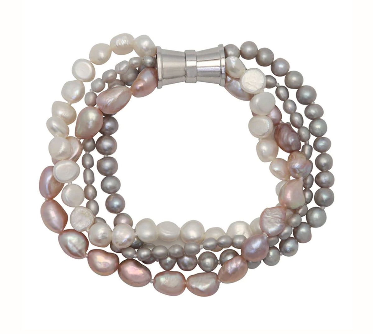 Pearl Lite Mix 4 Strand Bracelet - GP202-LM