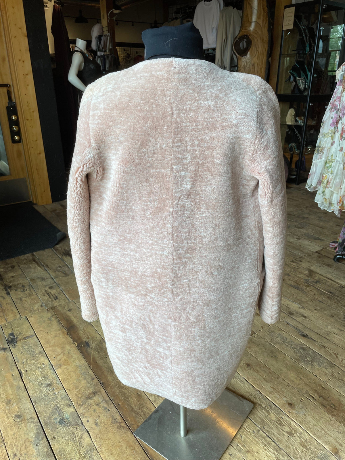 Pearl Pink Shearling/Fox Stroller - CMK1