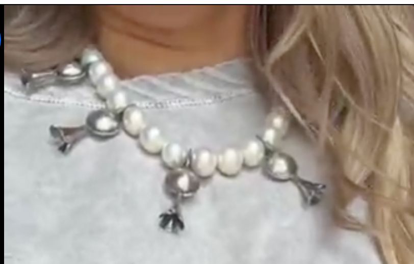 Pearl/Dime Blossom Necklace Set - NVO23