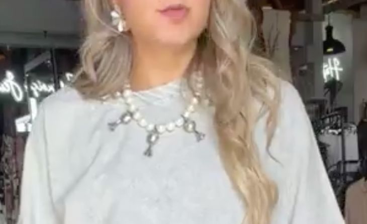 Pearl/Dime Blossom Necklace Set - NVO23