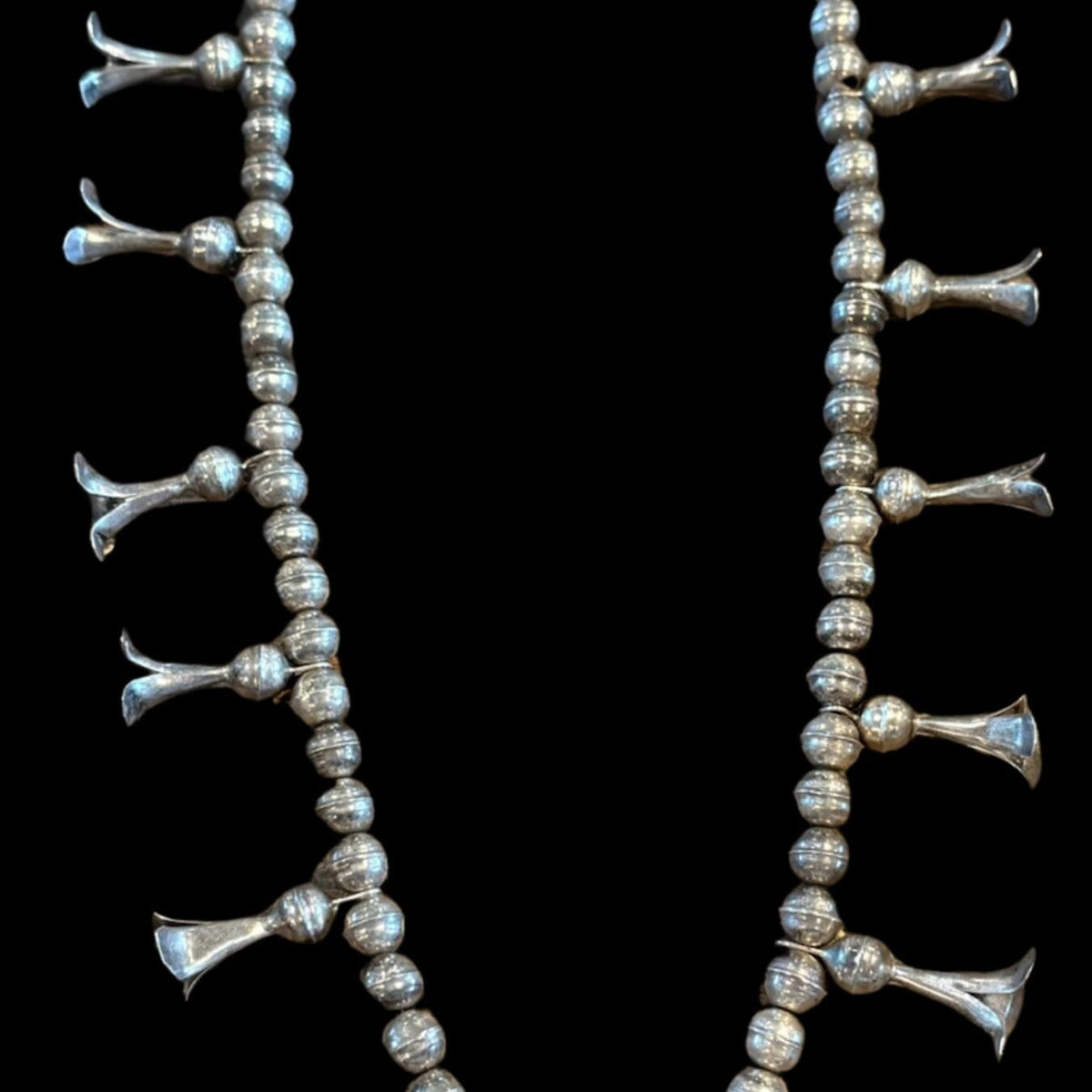 Persian Turquoise and Sterling Squash Blossom - SQMH61