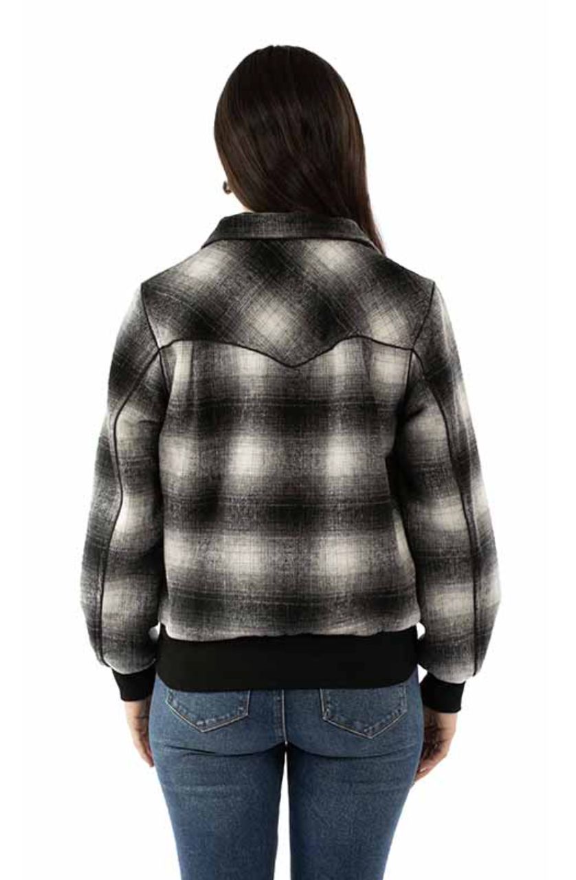 Plaid Black/White Jacket - Scully - HC987
