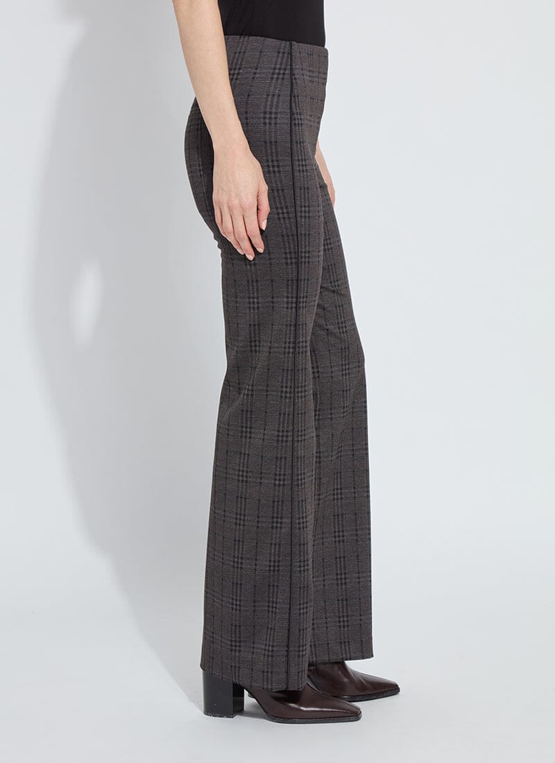 Plaid High Waist Ponte Trouser - Lysse - LY3731P