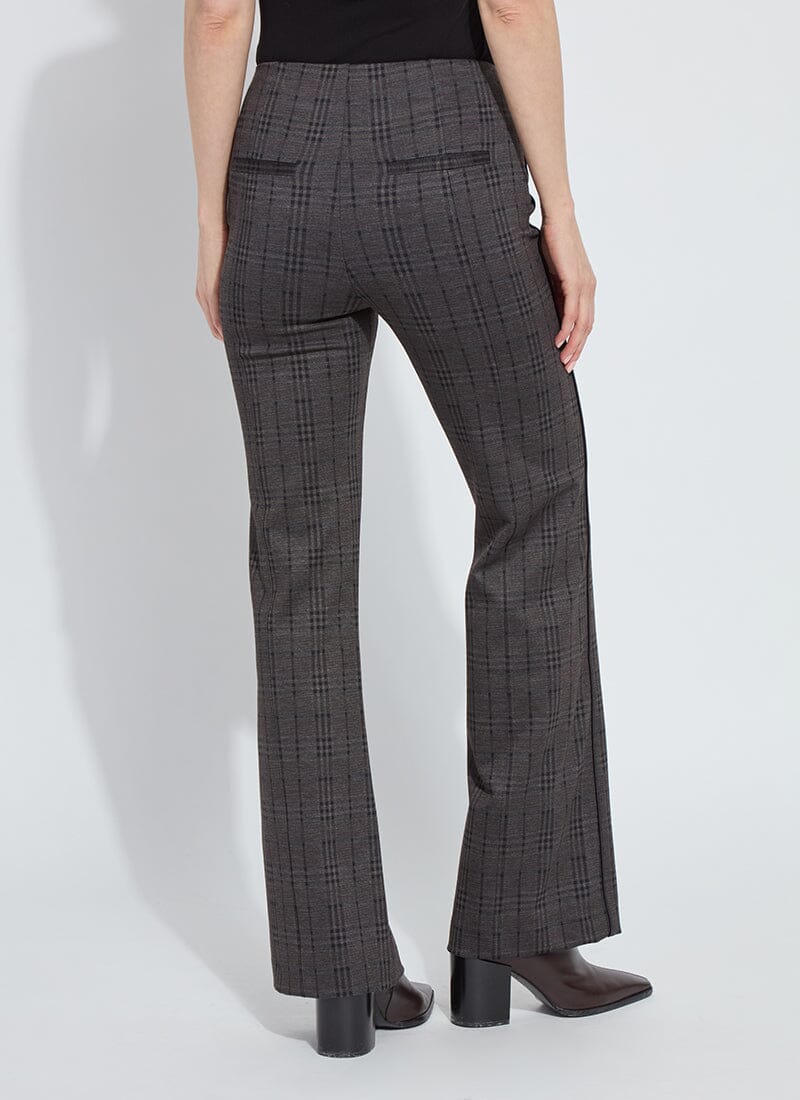 Plaid High Waist Ponte Trouser - Lysse - LY3731P