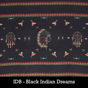 Poncho Button Collar - Black Indian Dreams - Rhonda Stark - RSPNIDB