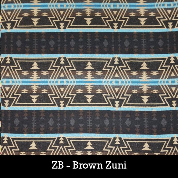 Poncho Button Collar - Brown Zuni - Rhonda Stark - RSPNZB