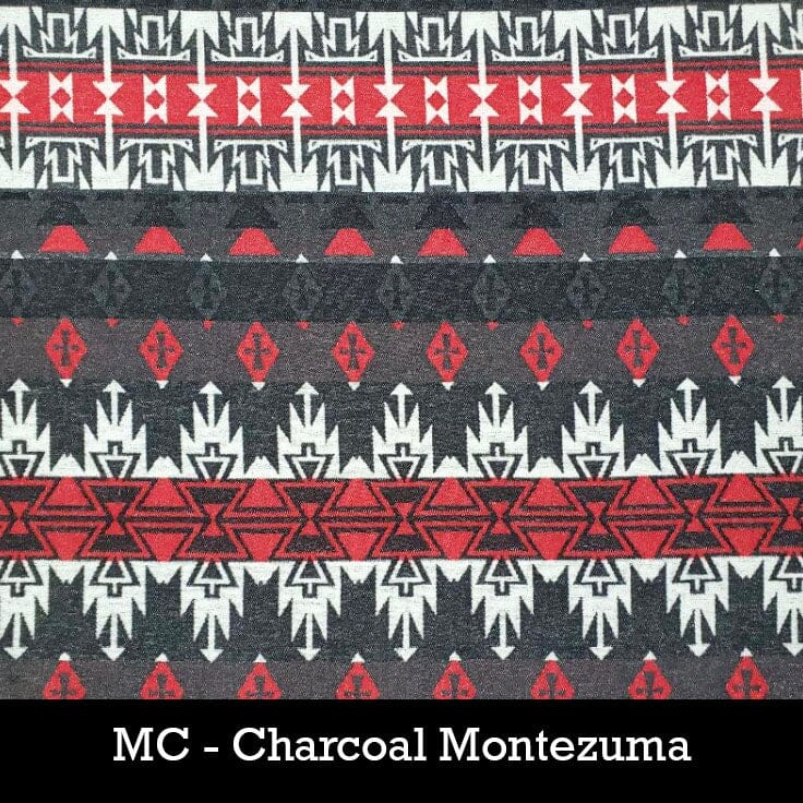 Poncho Button Collar - Charcoal Montezuma - Rhonda Stark - RSPNMC