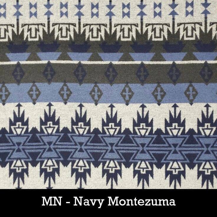 Poncho Button Collar - Navy Montezuma - Rhonda Stark - RSPNMN