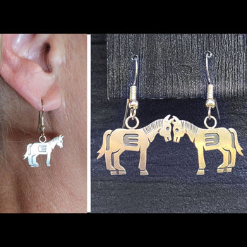 Pony W/Brand Earrings - ESPR21