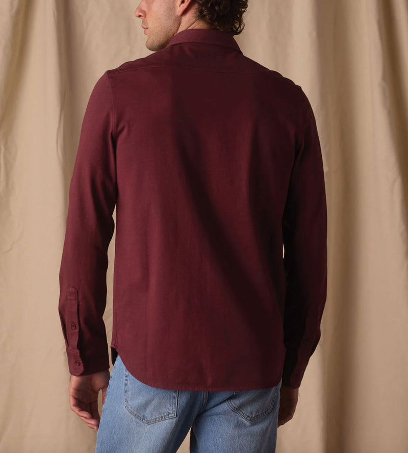 Port Wine Men's Cotton Button Up -