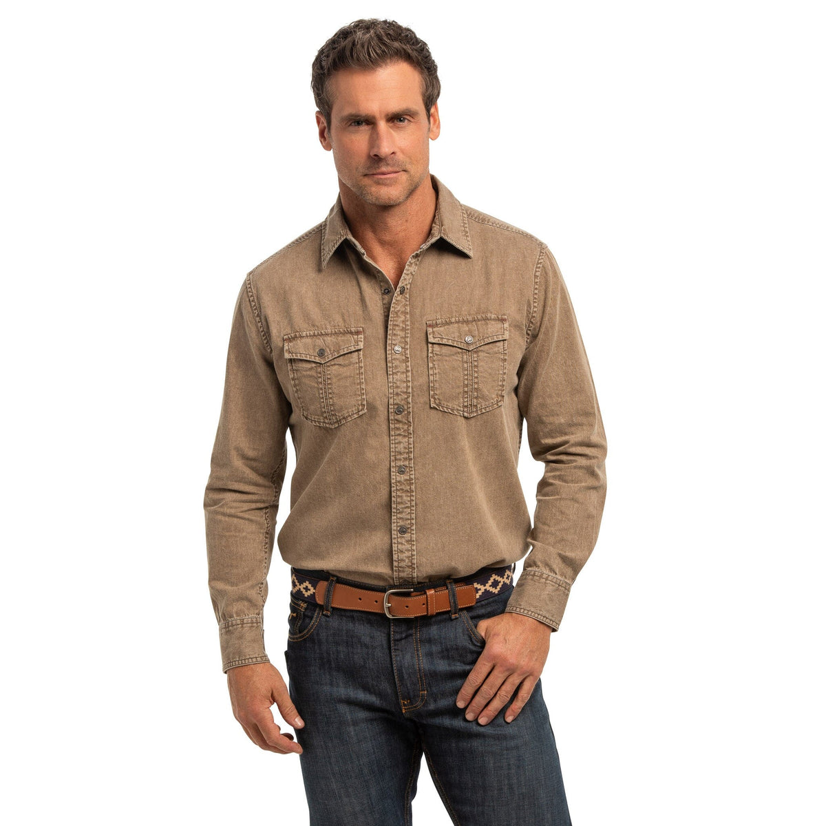 Prescott Shirt - Bark - 306BR