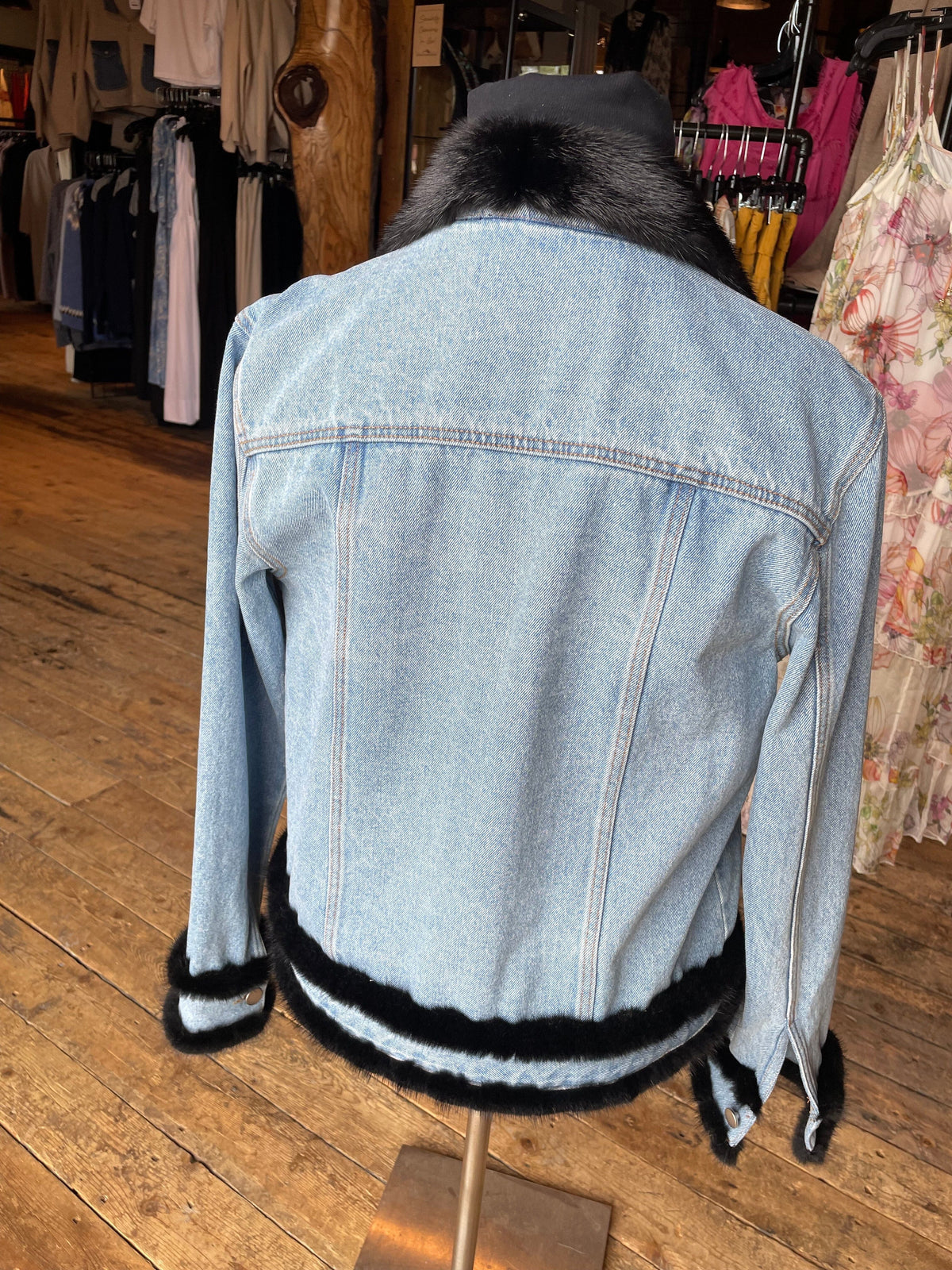 Ranch Denim/Black Mink Jacket - CT213S