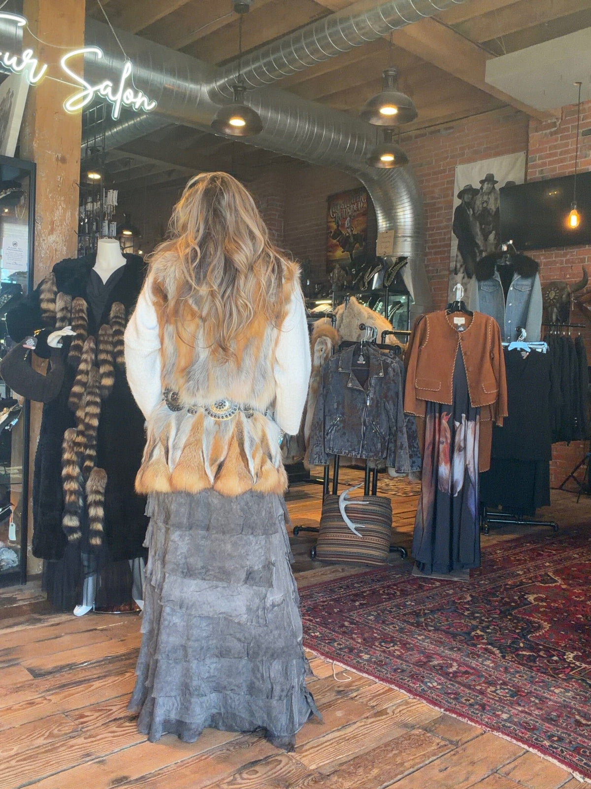Red Fox Fur Vest - MKMONR