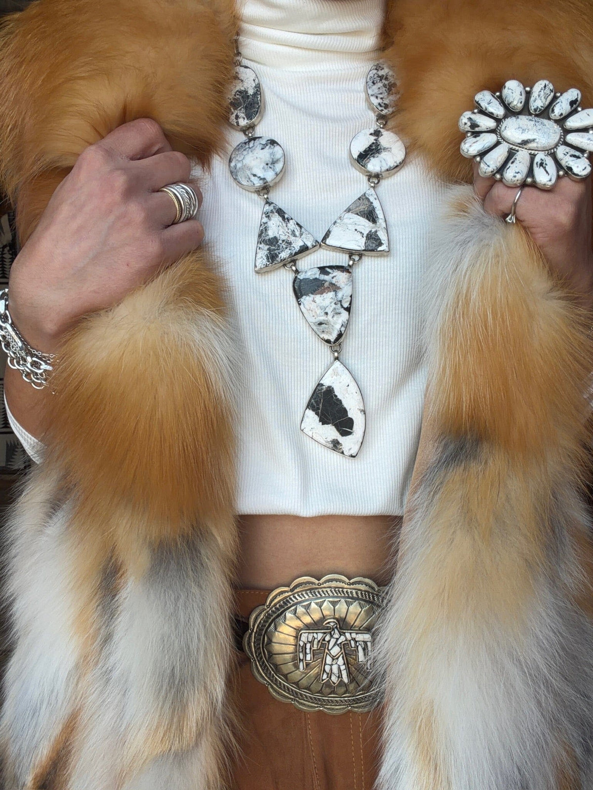 Red Fox Fur Vest - MKMONR